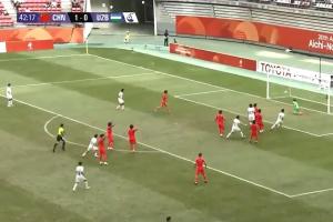 U23国足1-1遭扳平！乌兹别克中路地面传递破门，U23国足防线漏人